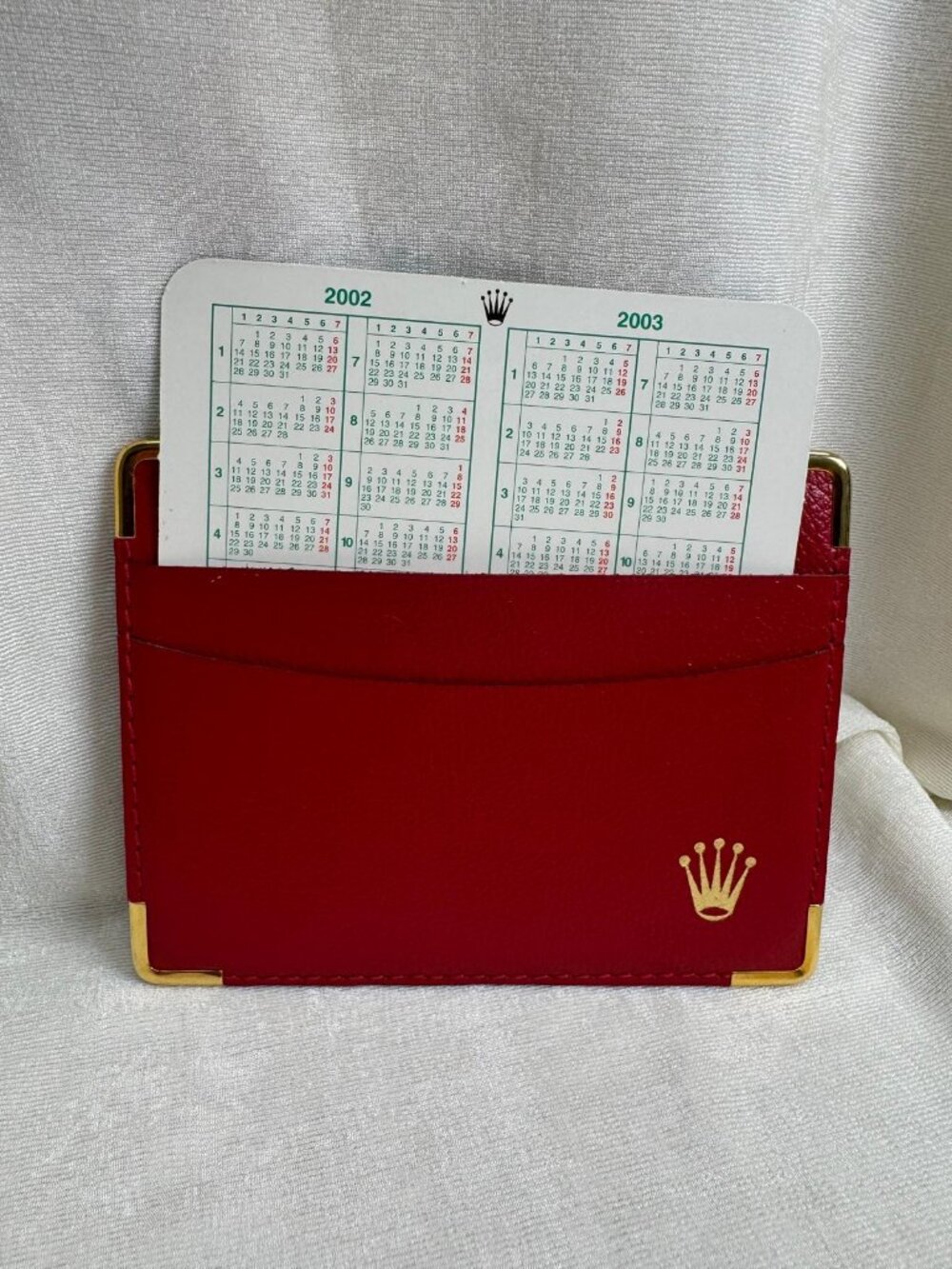 Original Rolex Card Holder/Calendar Holder 2002/2003 Calendar Card 0101.60.05